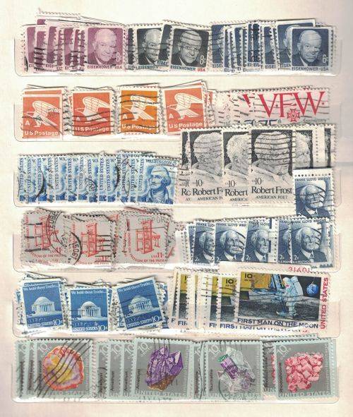 Stock Album with used United States and other stamps