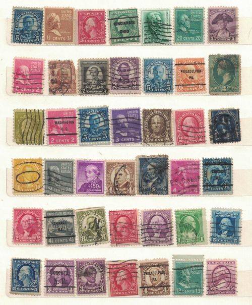 Stock Album with used United States and other stamps