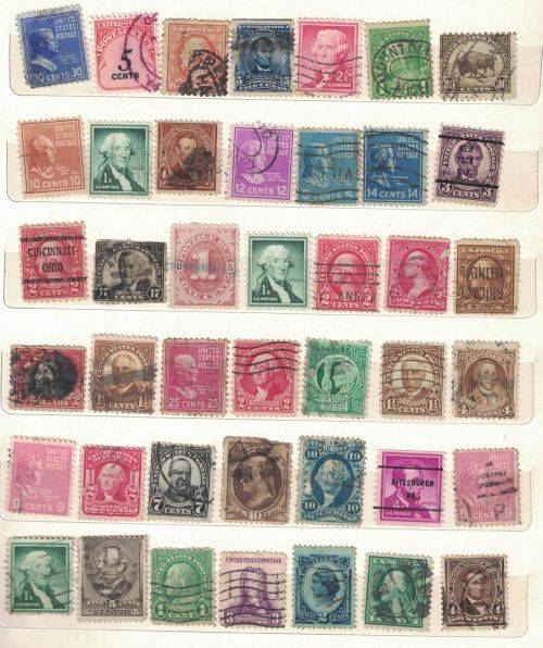 Stock Album with used United States and other stamps