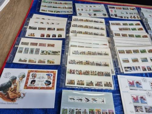 Transkei - Collection of UMM Control blocks, UMM Yearpacks, FDCs and Postcards - 14 scans