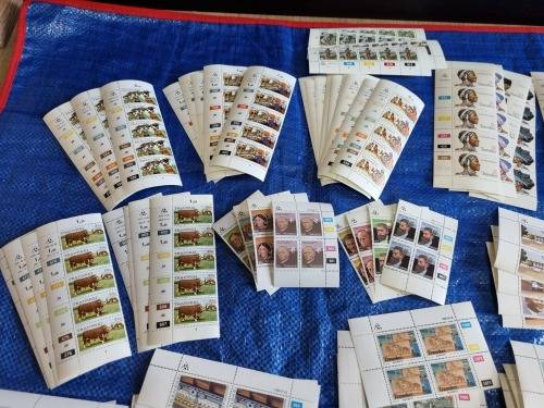 Transkei - Collection of UMM Control blocks, UMM Yearpacks, FDCs and Postcards - 14 scans