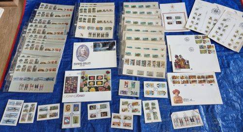 Ciskei - Collection of UMM Control blocks, UMM Yearpacks, FDCs and Postcards - 14 scans