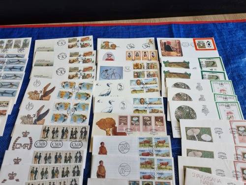 Ciskei - Collection of UMM Control blocks, UMM Yearpacks, FDCs and Postcards - 14 scans