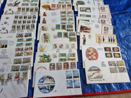 Ciskei - Collection of UMM Control blocks, UMM Yearpacks, FDCs and Postcards - 14 scans