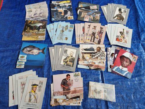 Ciskei - Collection of UMM Control blocks, UMM Yearpacks, FDCs and Postcards - 14 scans