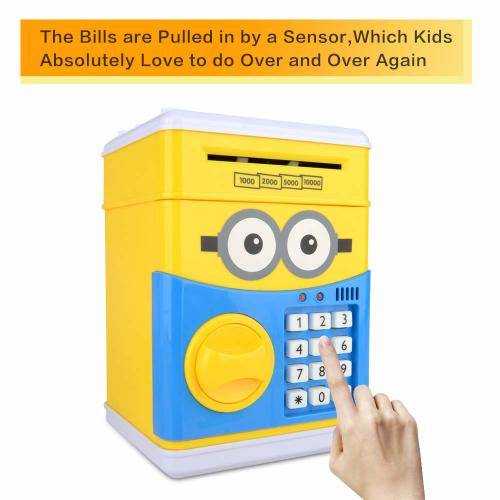 Kids Cartoon ATM Saving Box - Minions