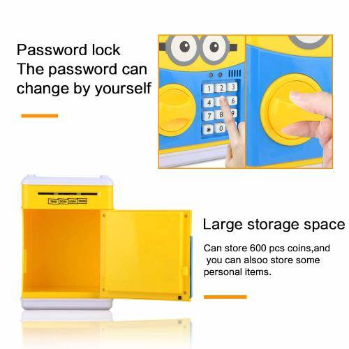 Kids Cartoon ATM Saving Box - Minions