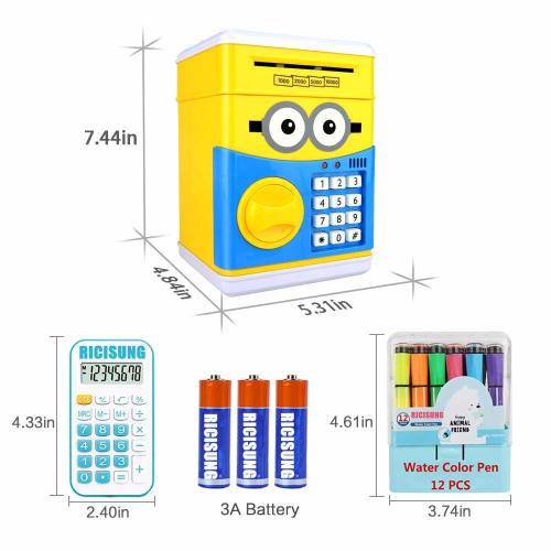 Kids Cartoon ATM Saving Box - Minions