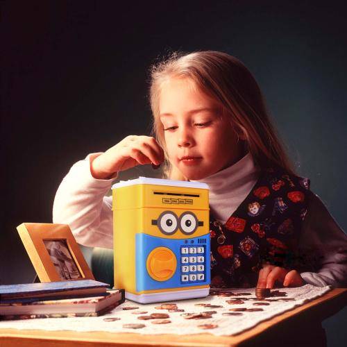 Kids Cartoon ATM Saving Box - Minions