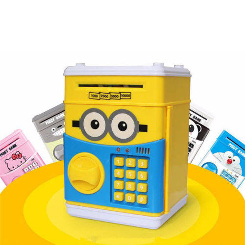 Kids Cartoon ATM Saving Box - Minions