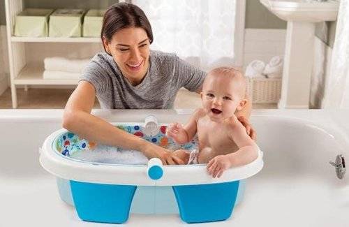 Fold Away Baby Bath - Blue