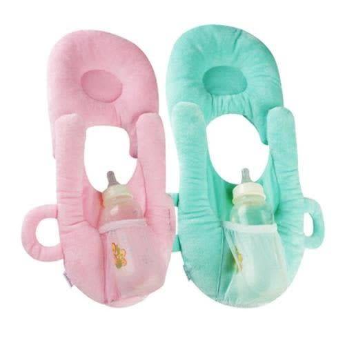 BABY BOTTLE HOLDER PINK / MINT GREEN