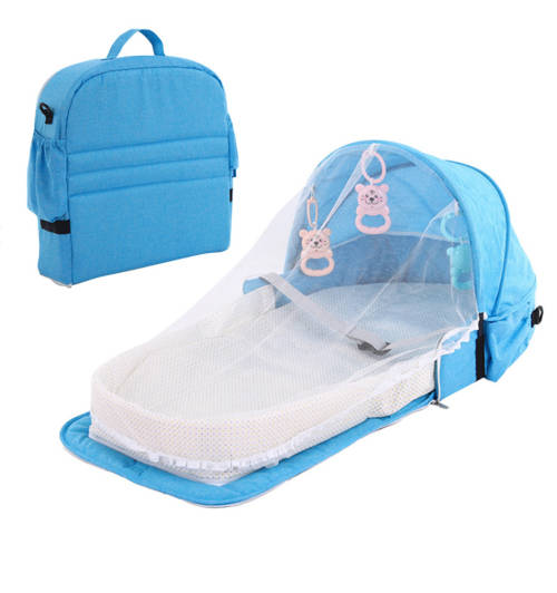 3Pcs Portable Bed Foldable Baby Bed Travel