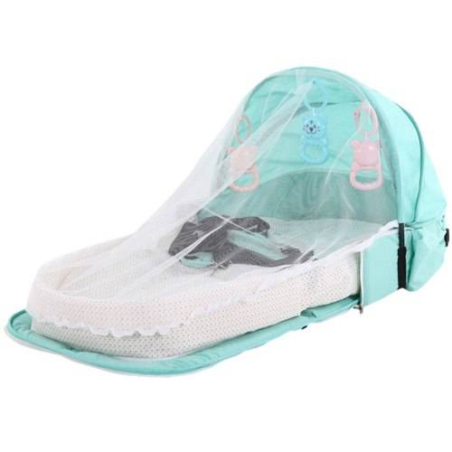 3Pcs Portable Bed Foldable Baby Bed Travel
