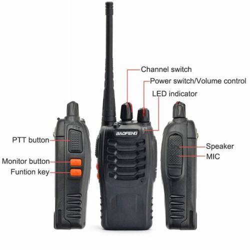 Baofeng Walkie Talkie 2-Way BF-888S Pair Set