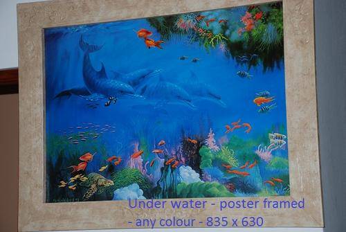 Under water painting ( Poster ) 835mm x 630mm - Framed