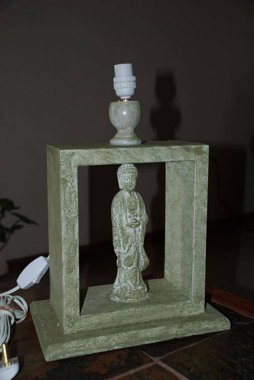 Buddha Lamp - reed green - H & E - Gifts & Ornaments