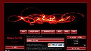 Website Template - Red and Black