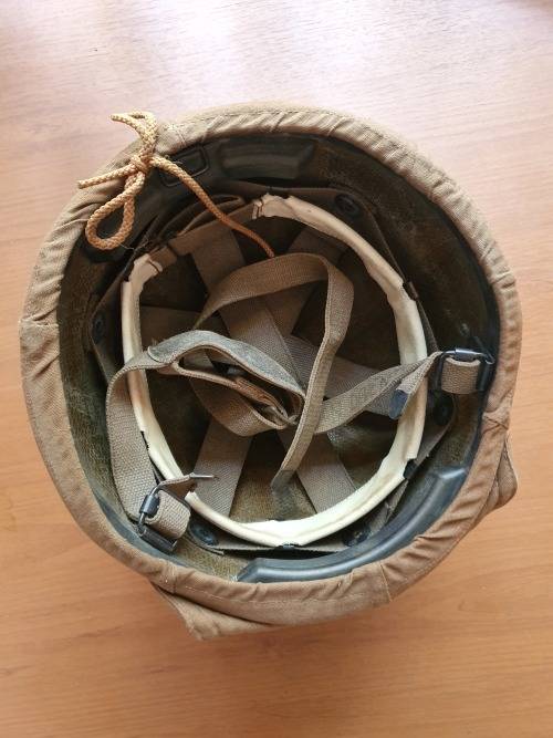 SADF Bordere War armoured corps helmet with liner and strap