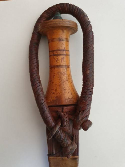 100 year old Abyssinian tribesman`s knife with sheath