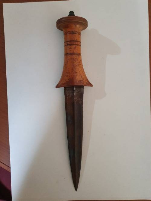 100 year old Abyssinian tribesman`s knife with sheath