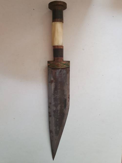 Anyssinian tribesman`s handcrafted knife (without sheat) 100+ years old