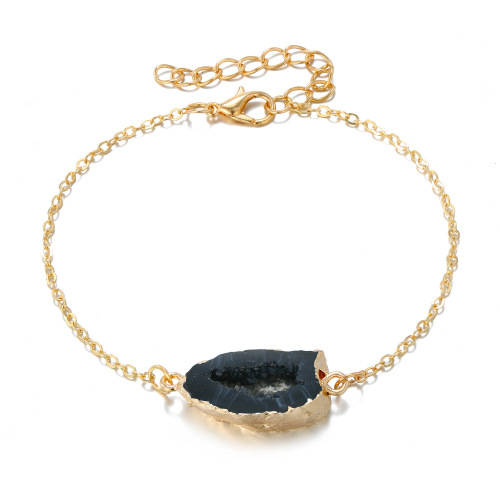 Stunning Rose ,amethyst, onyx or aquamarine resin geode bracelet