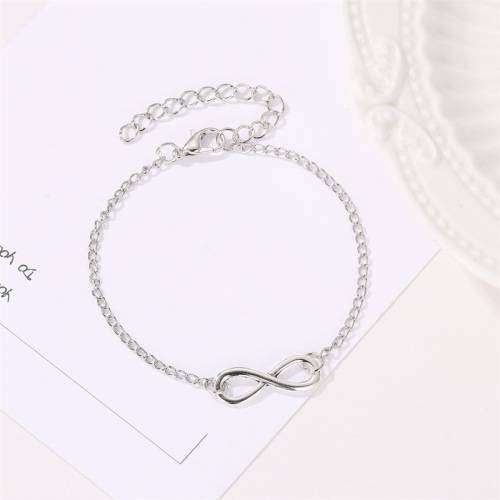 Stunning silver plated infinity bracelet