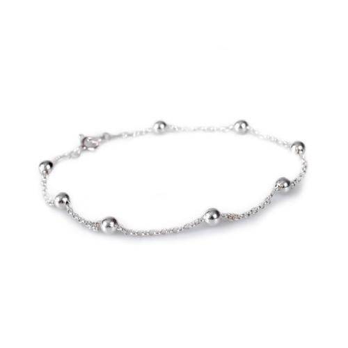 Gorgeous silver plated ball bracelet