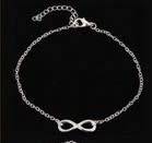 Stunning 925 silver plated Infinity anklet