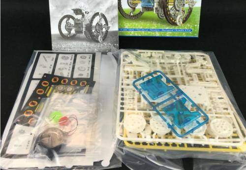 DIY Solar toy robot Polymorphic Building blocks Assembly kids boy&girl Education