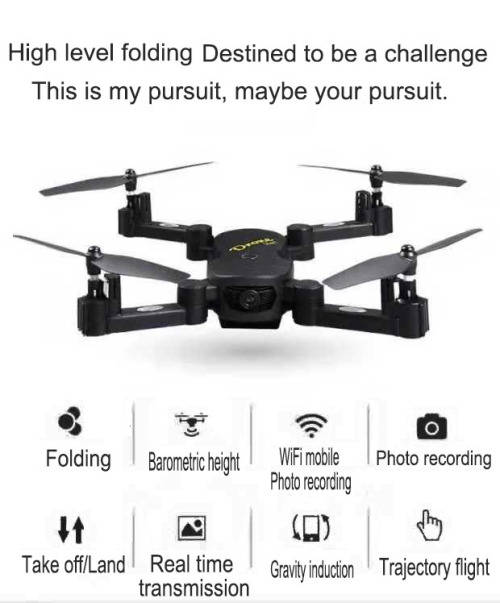 Christmas gift dinky toys Foldable Smart Drone RC Quadcopter with 720P Wifi HD Camera Live Video