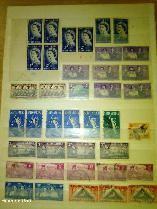 Union and RSA stamps