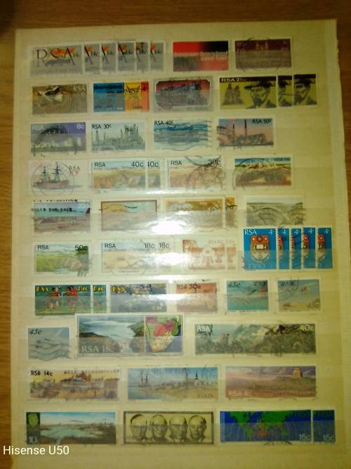 Union and RSA stamps