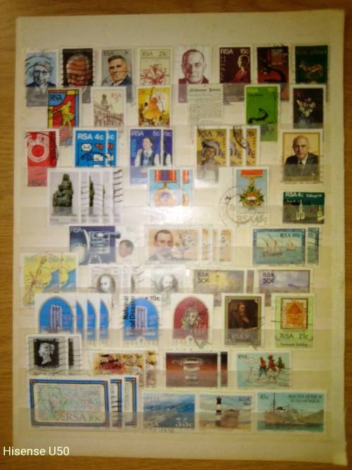 Union and RSA stamps