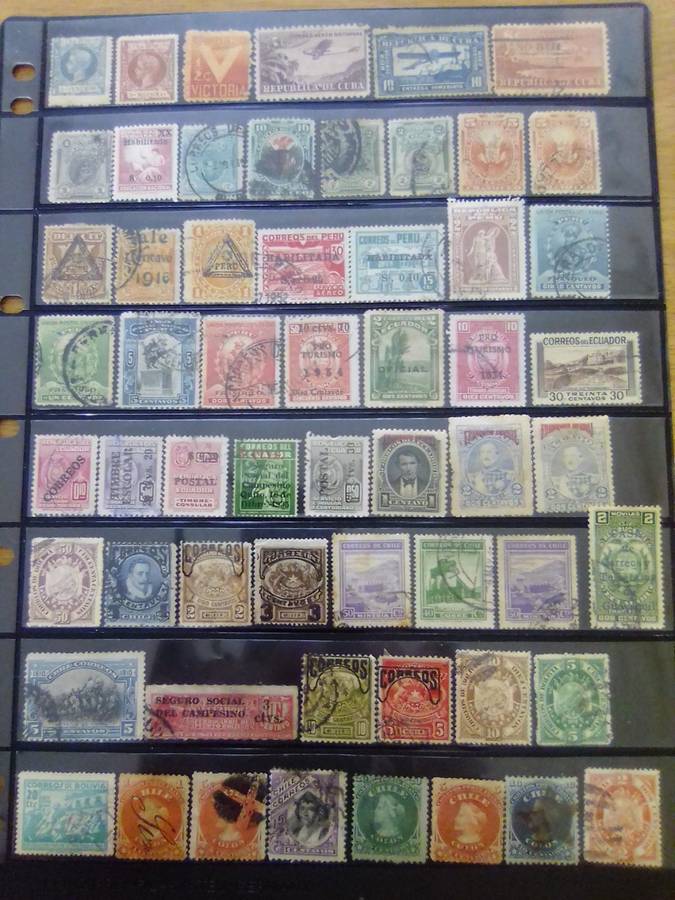 stamps central and south america