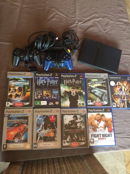 PS2 Slimline and 9 games