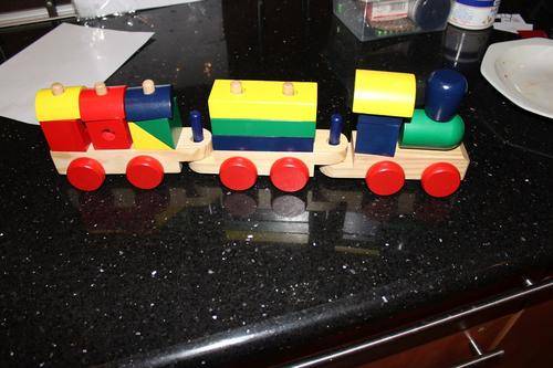Beautiful wooden train