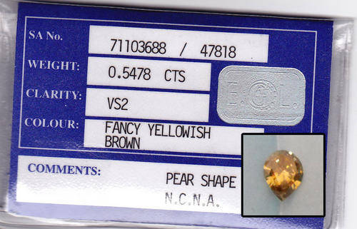 EGL certified Pear diamond!!!