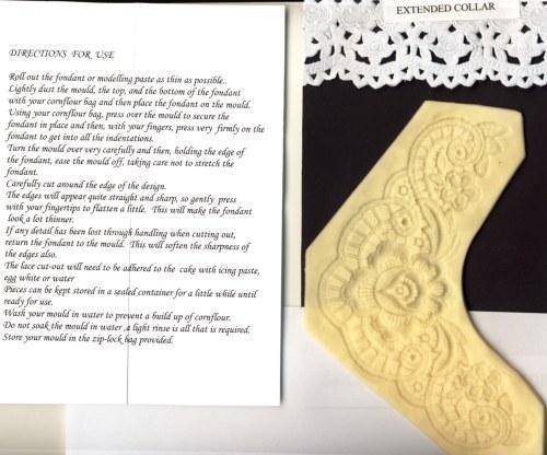 CAKE ICING EMBOSSING PLATE - EXTENDED COLLAR