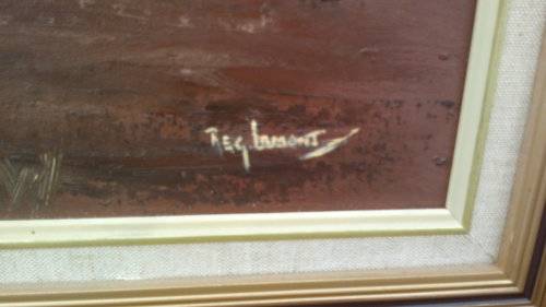 WOW STUNNING OIL PAINTING SIGNED REG.LAMONT 102cm x 72cm