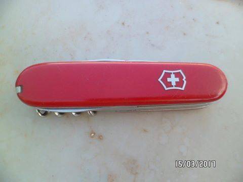 Victorinox , the makers of "swiss army knives"Have a chip on the side
