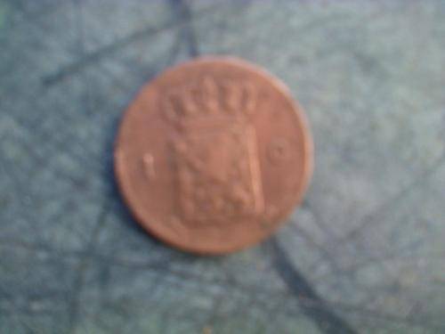 wow awesome 1822 fair condition shipwreck Netherlands 1c coin bargain!!