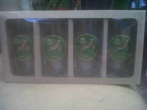 SPRINGBOK GLASSES UP FOR GRABS,FOR PER SET.2 SETS AVAILABLE.FREE SHIPPING
