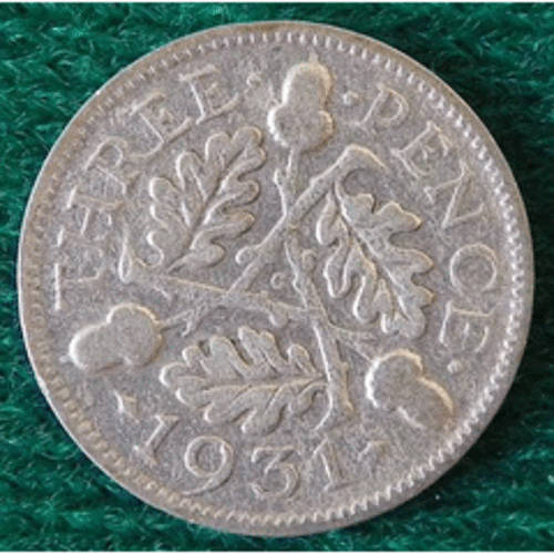 RARE 1931 TICKY/3D SILVER COIN