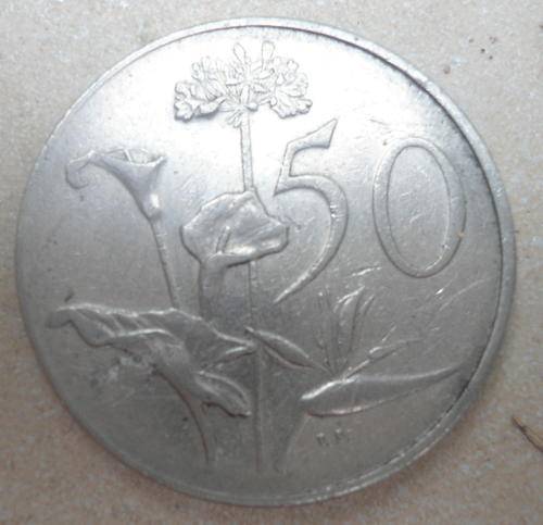 RARE ERROR 1966 OFF CENTER 50C COIN