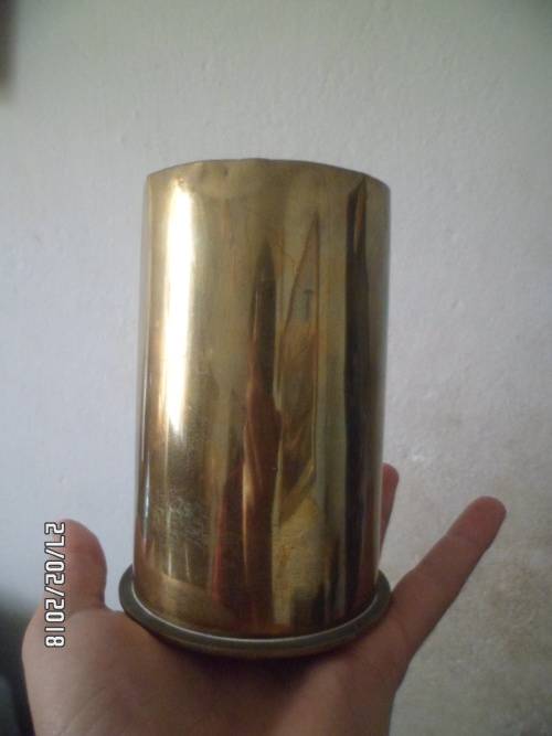 ZAR (Transvaal) State Artillery 7,5cm Krupp Schnellfeuer Feldkanone L/24 shell casing 1899