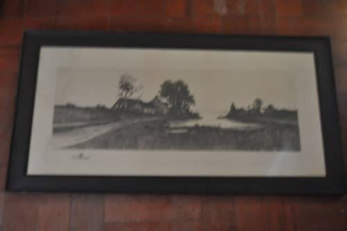 RARE ERNEST CHRISTIAN ROST (1866-1940) ETCHING,SIGNED BY ARTIST,VALUE R4000+