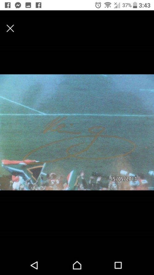Large 1995 world cup.picture signed by photographer 119cm x 62cm
