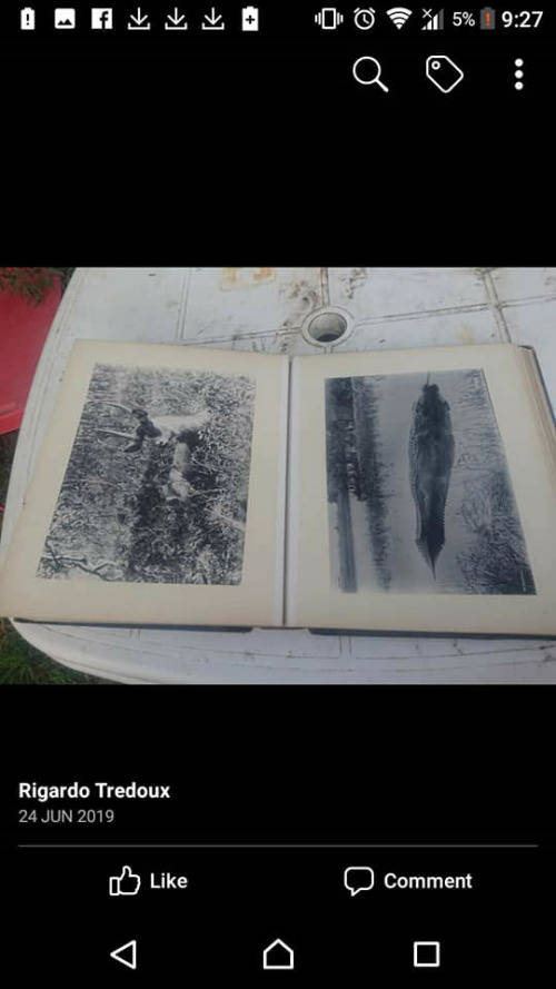 Antique photo album with original photos
